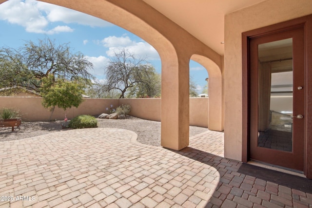 9305 E Canyon View Rd, Scottsdale, AZ 85255 - view of patio / terrace featuring a fenced backyard