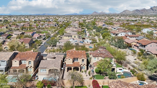 9305 E Canyon View Rd, Scottsdale, AZ 85255 - bird's eye view featuring a mountain view and a residential view
