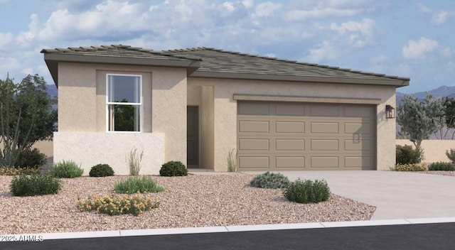 47450 W Kenner Dr, Maricopa, AZ 85139 - prairie-style home featuring driveway, stucco siding, and an attached garage
