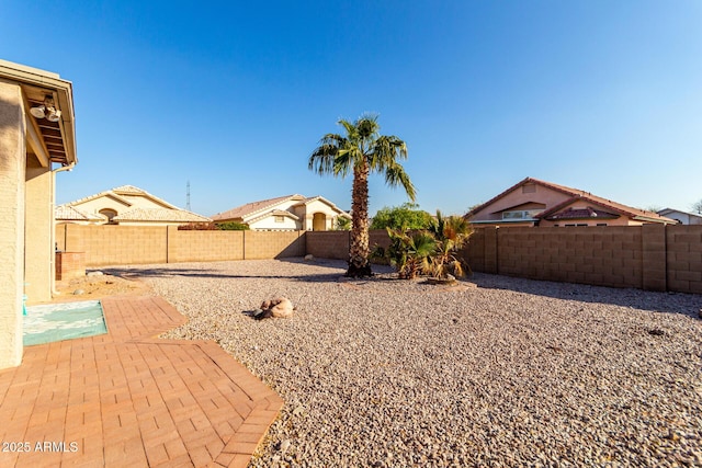 view of yard featuring a patio