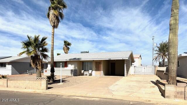 view of ranch-style house