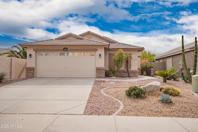 view of front of house featuring a garage