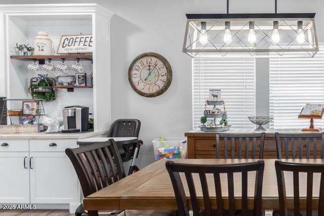 view of dining room