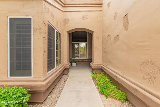 19812 N 90th Dr, Peoria, AZ 85382 - doorway to property featuring stucco siding
