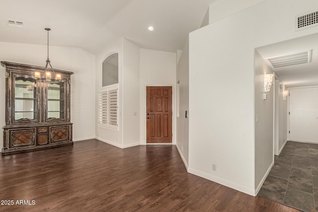 19812 N 90th Dr, Peoria, AZ 85382 - interior space featuring baseboards, visible vents, and dark wood-type flooring