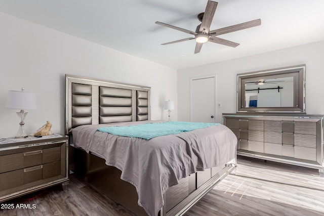 17808 N 45th Ave, Glendale, AZ 85308 - bedroom with wood finished floors and a ceiling fan