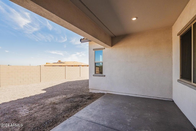 view of patio / terrace featuring a fenced backyard