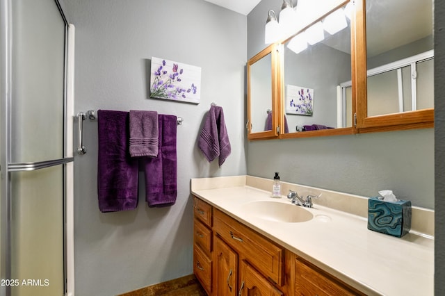 419 Apache Plume Trl, Prescott, AZ 86301 - bathroom with an enclosed shower and vanity