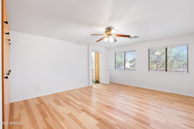 2109 W Wildhorse Dr, Chandler, AZ 85286 - empty room featuring ceiling fan and light wood-type flooring