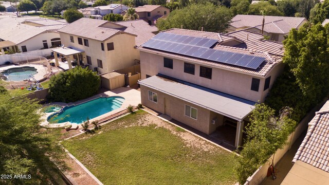 2109 W Wildhorse Dr, Chandler, AZ 85286 - aerial perspective of suburban area featuring a pool area