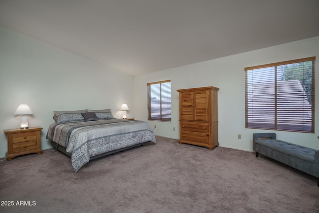 5596 W Mercer Ln, Glendale, AZ 85304 - bedroom featuring carpet and vaulted ceiling