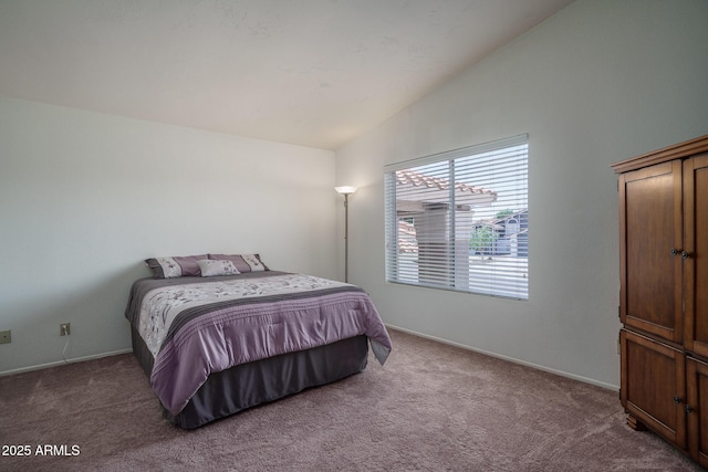 5596 W Mercer Ln, Glendale, AZ 85304 - bedroom featuring vaulted ceiling and carpet floors