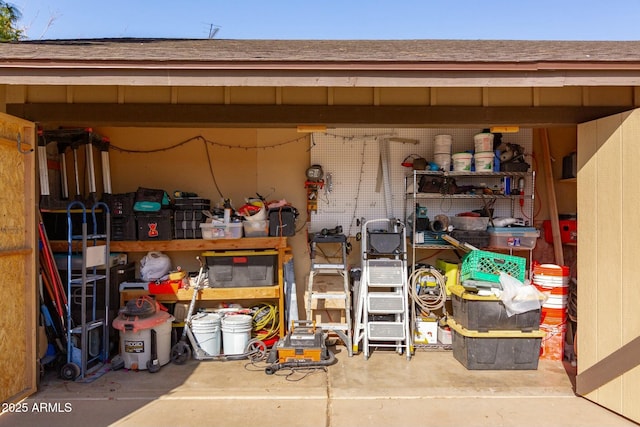 view of storage