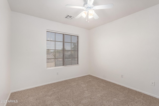 2652 E Riviera Dr, Chandler, AZ 85249 - spare room with carpet flooring, ceiling fan, and baseboards