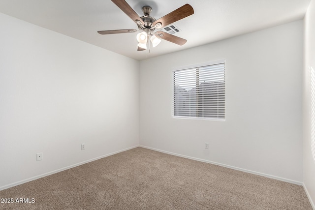 2652 E Riviera Dr, Chandler, AZ 85249 - carpeted empty room with ceiling fan and baseboards