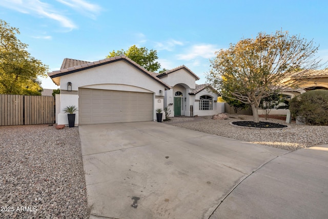 view of front of house featuring a garage