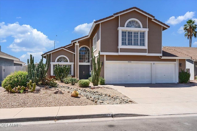 front facade featuring a garage