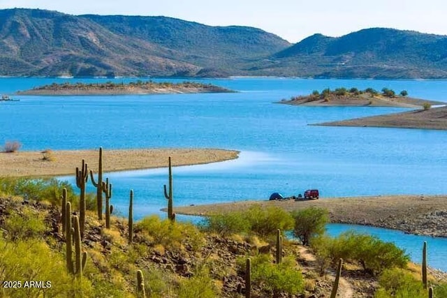 property view of water with a mountain view