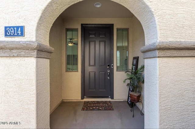 3914 S 58th Ln, Phoenix, AZ 85043 - property entrance with stucco siding