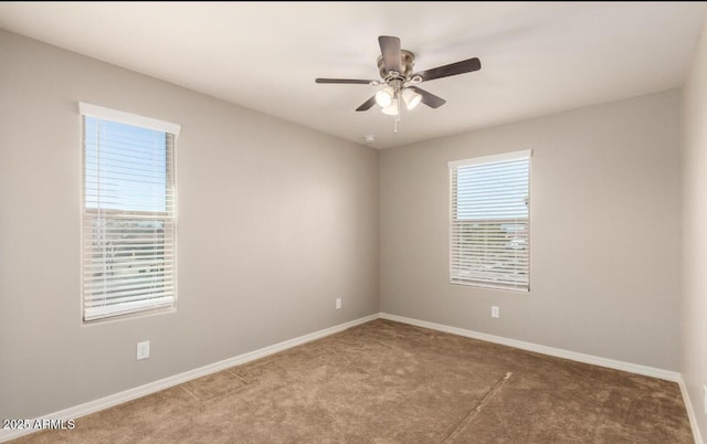 3914 S 58th Ln, Phoenix, AZ 85043 - empty room with carpet, baseboards, and a ceiling fan