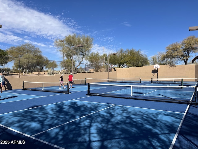 view of sport court