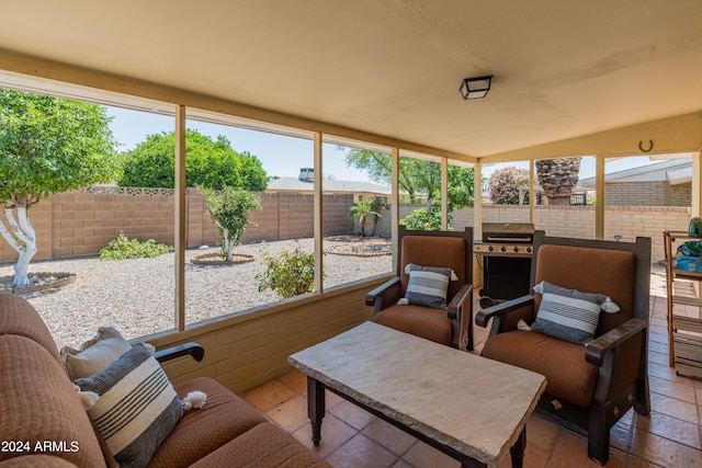 view of sunroom / solarium