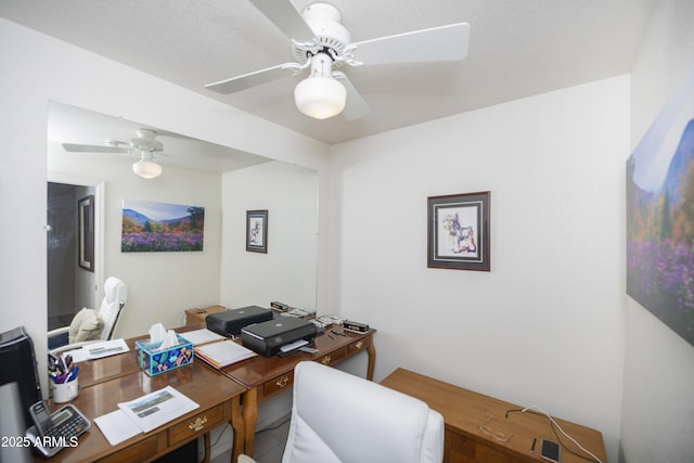 11430 E Manzanita Trl, Dewey, AZ 86327 - office area featuring a ceiling fan