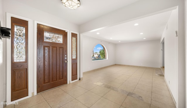 view of tiled entryway