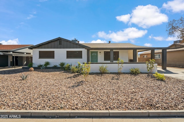 view of ranch-style house