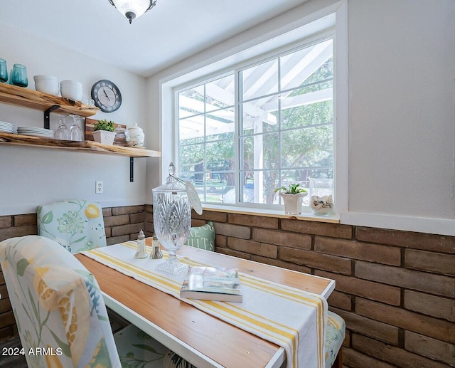 view of dining area