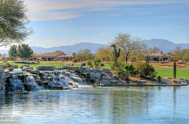 property view of water with a mountain view