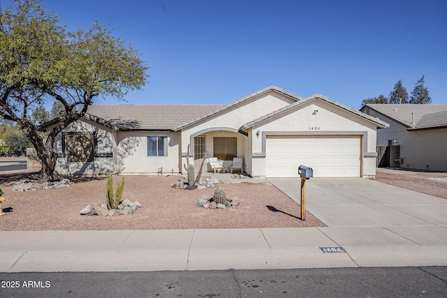 ranch-style house with a garage