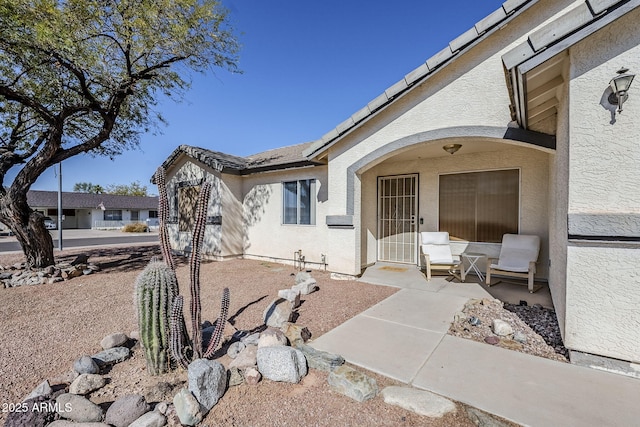 exterior space with a patio