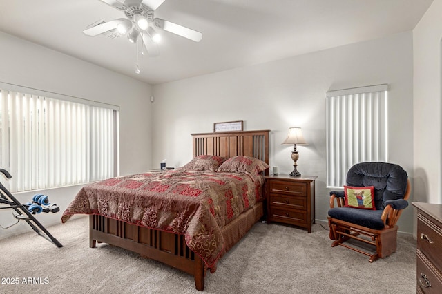 42328 N 46th Ln, Phoenix, AZ 85086 - bedroom featuring a ceiling fan and light carpet