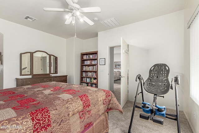 42328 N 46th Ln, Phoenix, AZ 85086 - carpeted bedroom featuring a ceiling fan and visible vents