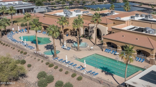 22574 W Moonlight Path, Buckeye, AZ 85326 - bird's eye view of a pool area