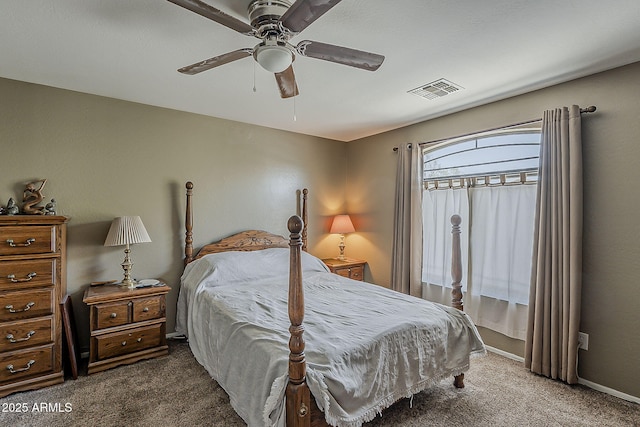 2125 W Central Ave, Coolidge, AZ 85128 - bedroom featuring carpet floors and a ceiling fan