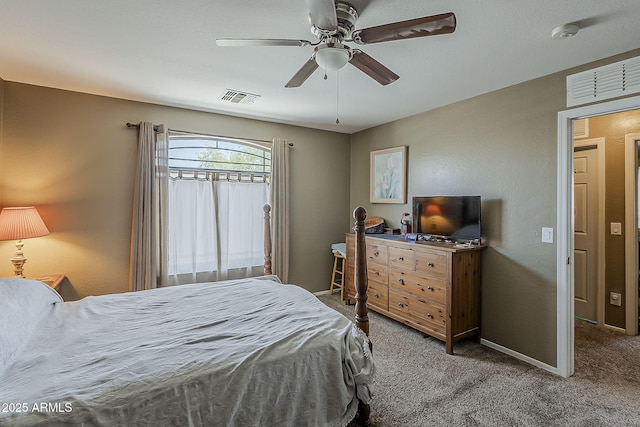 2125 W Central Ave, Coolidge, AZ 85128 - bedroom featuring carpet floors and ceiling fan