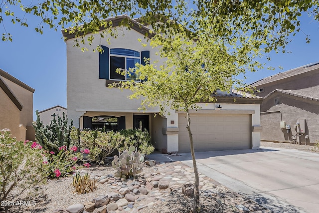 2125 W Central Ave, Coolidge, AZ 85128 - view of front of property with stucco siding, driveway, and an attached garage