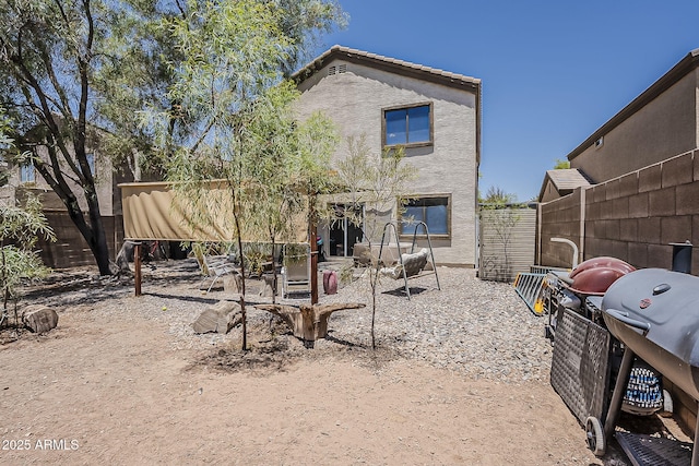 2125 W Central Ave, Coolidge, AZ 85128 - rear view of property with stucco siding