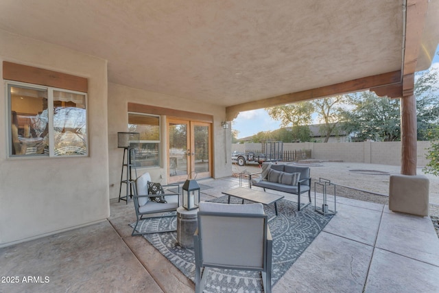 view of patio / terrace with outdoor lounge area