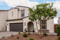 4855 E Shady Glen Ave, Scottsdale, AZ 85254 - view of front of property featuring an attached garage, concrete driveway, and stucco siding