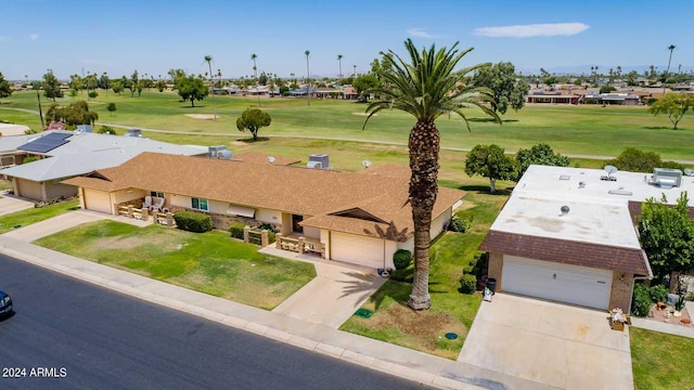 view of front of home with a front yard