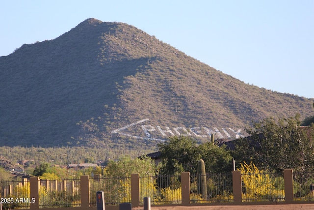 view of mountain feature