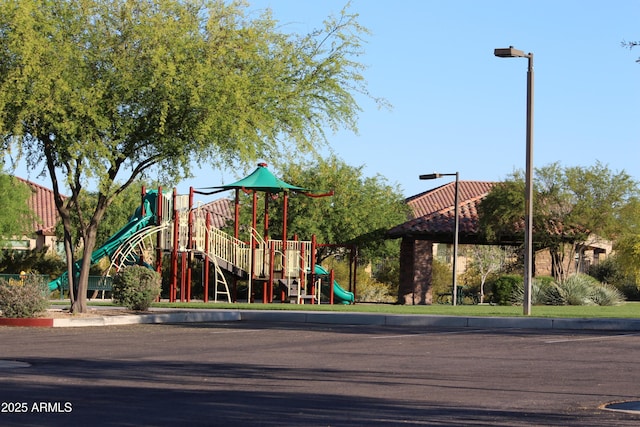 view of play area