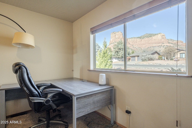 office area featuring a healthy amount of sunlight