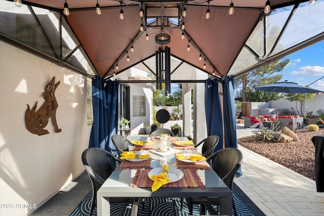 view of patio / terrace featuring outdoor dining area