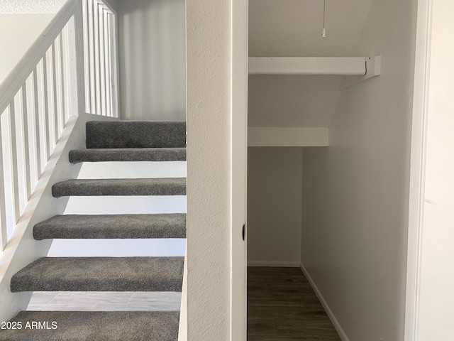 2155 W Farmdale Ave Unit 8, Mesa, AZ 85202 - stairs with wood finished floors and baseboards