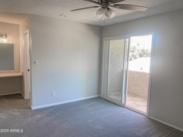 2155 W Farmdale Ave Unit 8, Mesa, AZ 85202 - carpeted spare room featuring ceiling fan, a textured ceiling, and baseboards