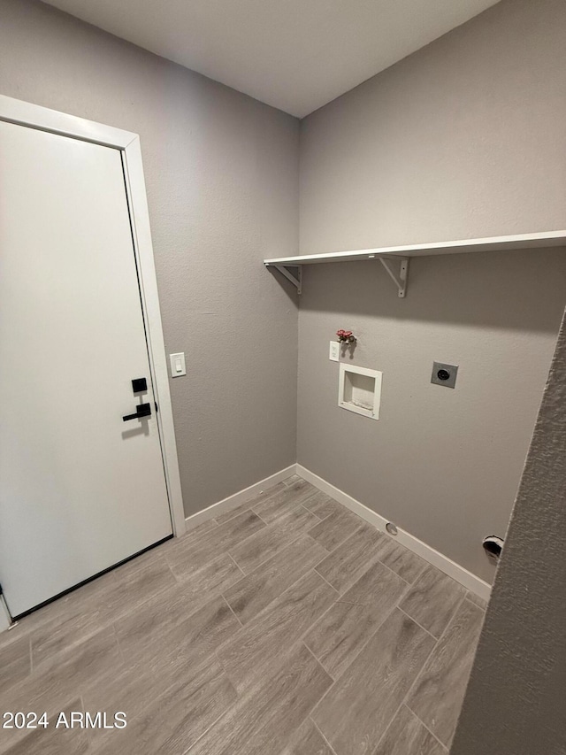 laundry area featuring hookup for a washing machine and electric dryer hookup